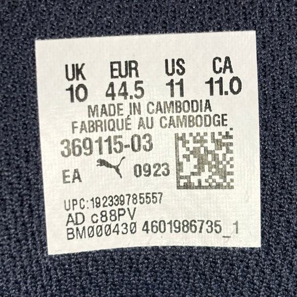 🔴 PUMA ASTRO KICK Men`s Size 11 Navy Blue White Walking Shoes 369115-03 - Picture 8 of 8